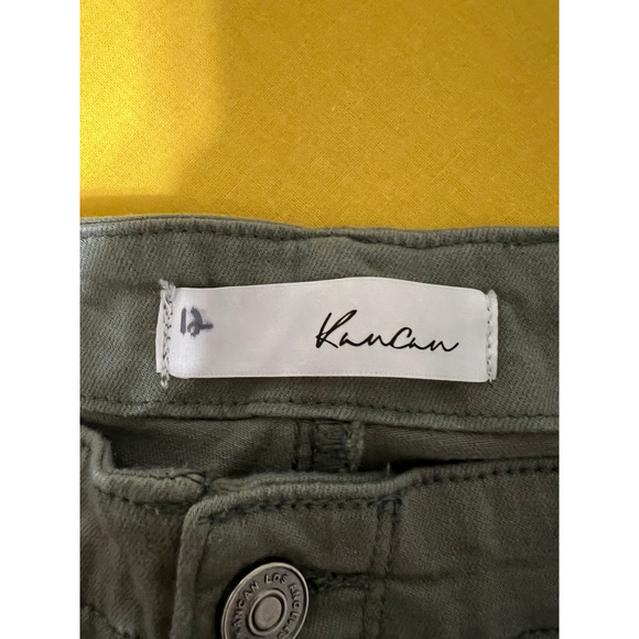 KanCan Olive Green Button Fly Pants, Size 12 (measured) - Picture 4 of 4